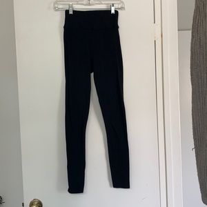 Black ribbed soft AF leggings